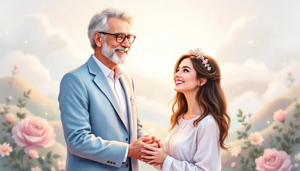 A father in law presenting heartfelt birthday wishes to his daughter in law