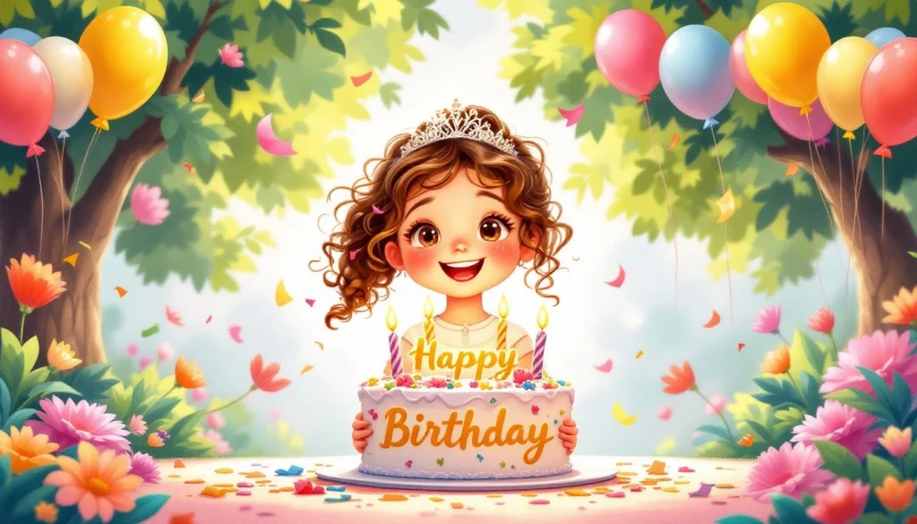 A collection of birthday wishes for daughters of different ages, showcasing love and joy