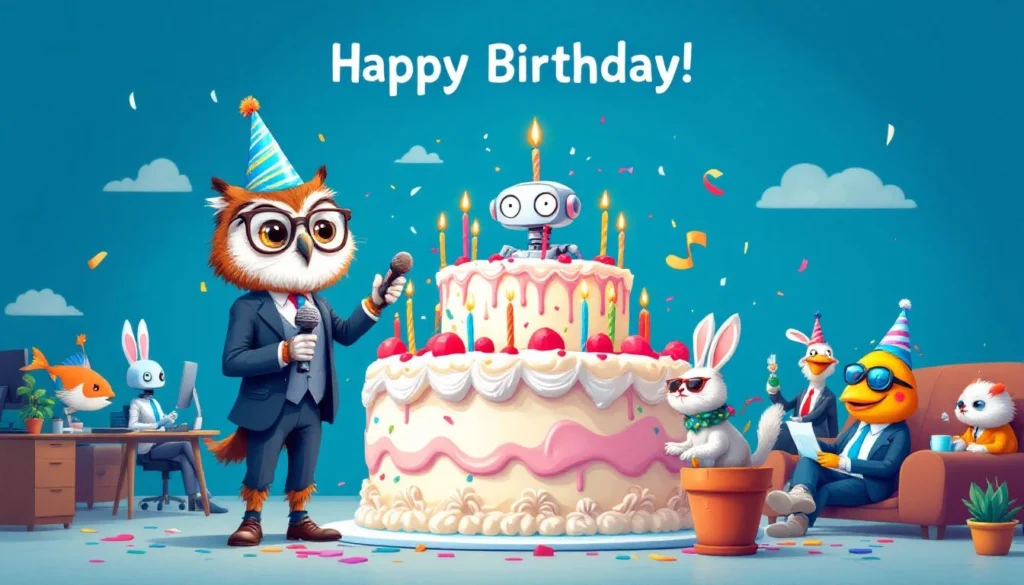 A thoughtful belated birthday card with warm wishes for a coworker