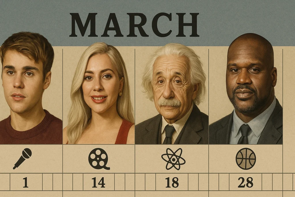 notable figures born in march