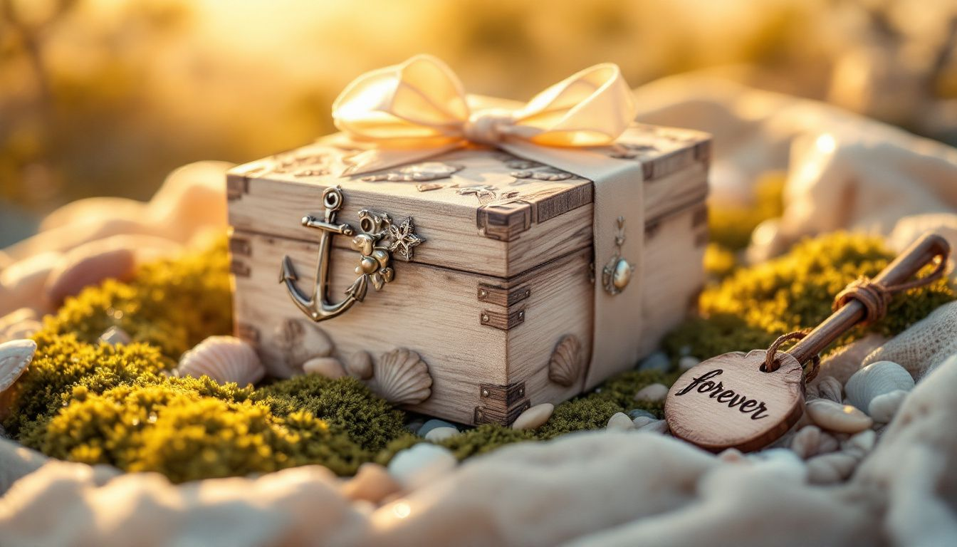 A unique birthday gift for a husband wrapped creatively.