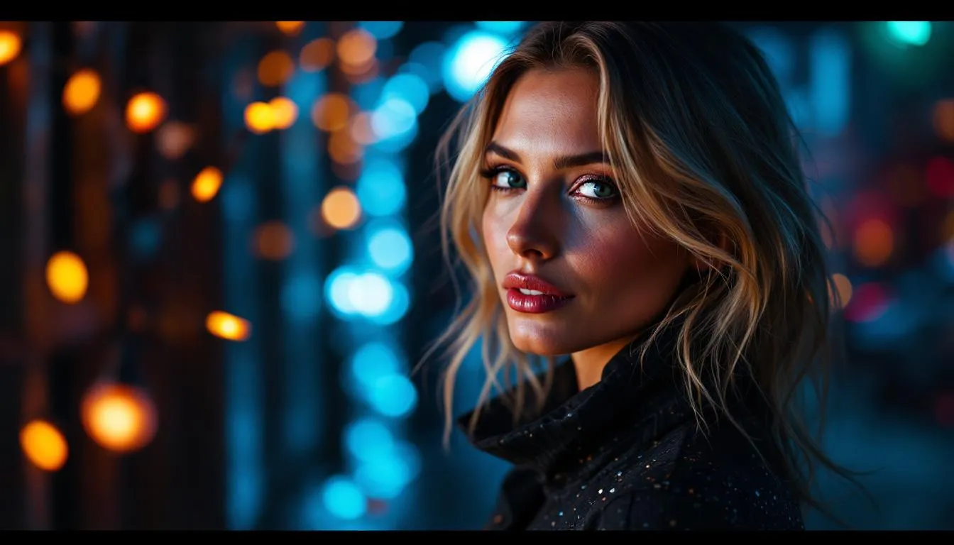 A vibrant 8K DSLR photo captures Cameron Diaz celebrating her birthday, surrounded by colorful decorations and a joyful atmosphere. The image reflects the festive spirit of August birthdays, showcasing the American actress in a lively setting.